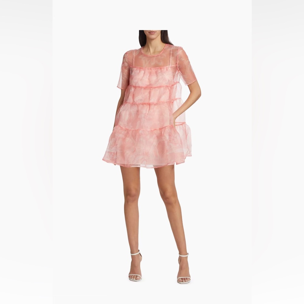 STAUD Mini Hyacinth Babydoll Dress NWOT